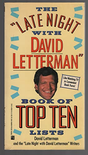 Imagen de archivo de The Late Night With David Letterman Book of Top Ten Lists a la venta por George Cross Books