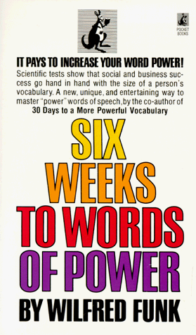 Stock image for Six Weeks to Words of Power for sale by HPB-Diamond