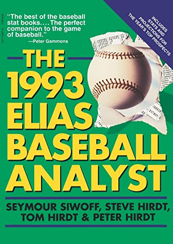 Imagen de archivo de The 1993 Elias Baseball Analyst a la venta por Willis Monie-Books, ABAA