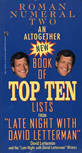 Imagen de archivo de Roman Numeral Two An Altogether New Book of Top Ten Lists from "Late Night with David Letterman" a la venta por Virtuous Volumes et al.