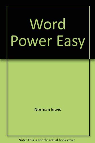 Beispielbild fr Word power Easy zum Verkauf von Better World Books: West