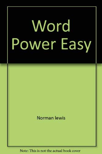 Stock image for Word power Easy for sale by Better World Books: West