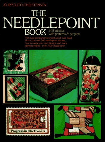 Needlepoint Book Stitches & Patterns Jo Christensen 1992 Canvas Embroidery  Stitching Techniques / Projects / Instruction 
