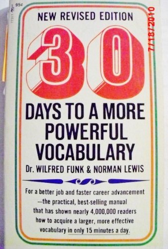Imagen de archivo de 30 Days to a More Powerful Vocabulary a la venta por Once Upon A Time Books