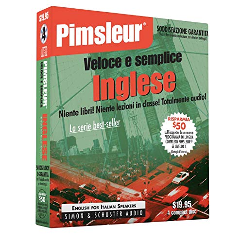 Imagen de archivo de Pimsleur English for Italian Speakers Quick & Simple Course - Level 1 Lessons 1-8 CD: Learn to Speak and Understand English for Italian with Pimsleur Language Programs (1) (Italian Edition) a la venta por HPB Inc.