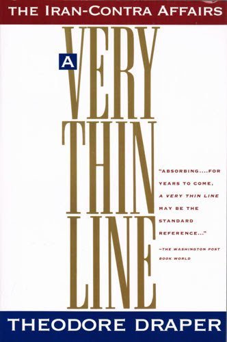 Imagen de archivo de A Very Thin Line: The Iran-Contra Affairs a la venta por More Than Words