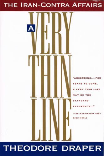 9780671778149: A Very Thin Line: The Iran-Contra Affairs