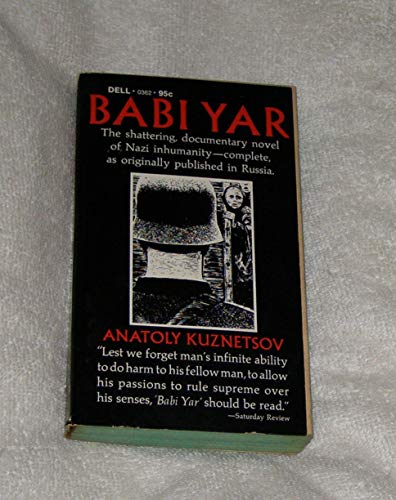 Imagen de archivo de Babi Yar a la venta por HPB-Ruby