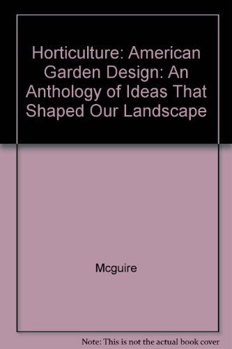 Stock image for American Garden Design for sale by Better World Books: West