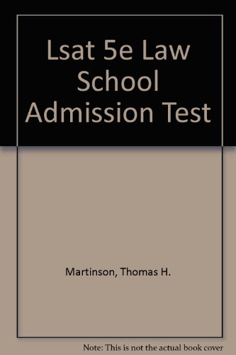 LSAT, Law School Admission Test (9780671799724) by Martinson, Thomas H.