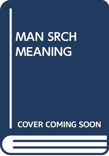 9780671800055: Man's Search for Meaning [Paperback] by Dr.viktor frankl