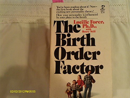 Imagen de archivo de Birth Order Factor a la venta por Better World Books: West