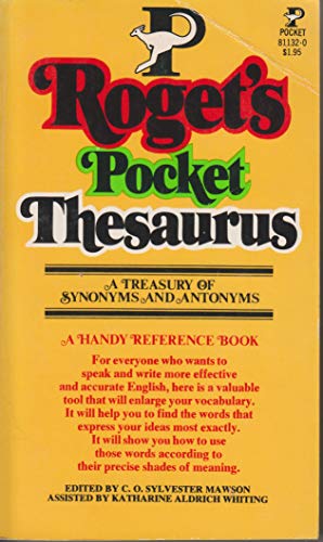 Stock image for Roget Pkt Thsrus for sale by ThriftBooks-Atlanta