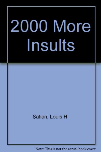 Beispielbild fr 2000 More Insults zum Verkauf von Library House Internet Sales
