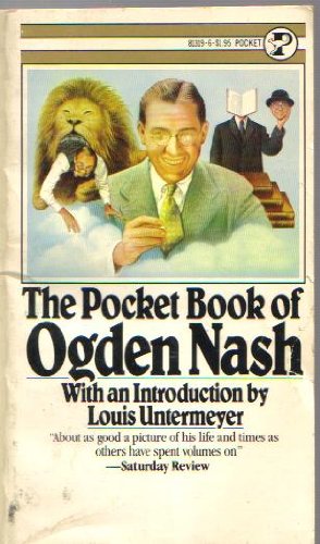 Beispielbild fr The Pocket Book of Ogden Nash zum Verkauf von Better World Books