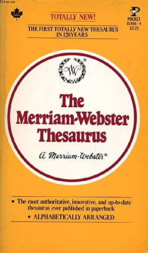 9780671814663: Merriam Webster Thesaurus