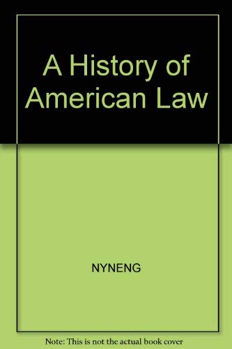 Imagen de archivo de A History of American Law (Touchstone Books (Paperback)) a la venta por Wonder Book