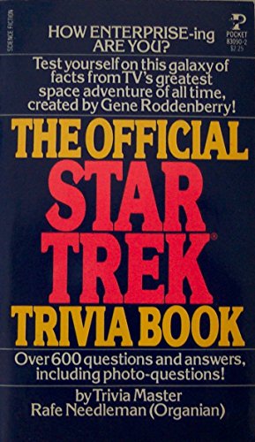 Stock image for The Official Star Trek Trivia Book for sale by Archives Books inc.