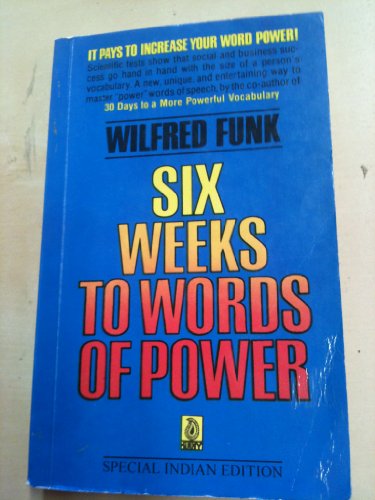 9780671833220: Title: Six Weeks to Words of Power
