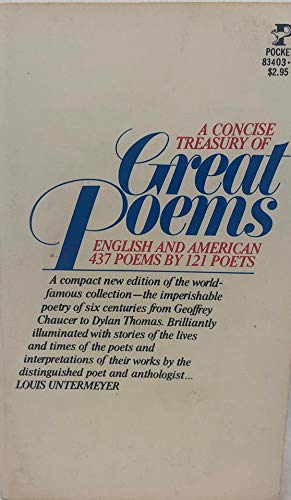 9780671834036: Treasury of Great Poems