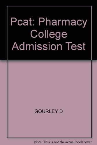 Beispielbild fr PCAT Pharmacy College Admission Test zum Verkauf von a2zbooks