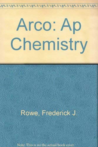 Beispielbild fr AP Chem 3E (Arco Master the AP Chemistry Test) zum Verkauf von Wonder Book