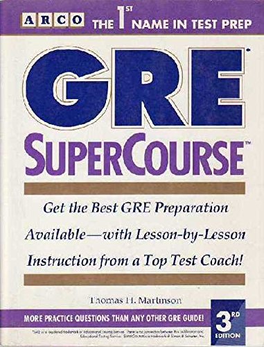 Stock image for Gre Supercourse (SUPERCOURSE FOR THE GRE) for sale by HPB-Red
