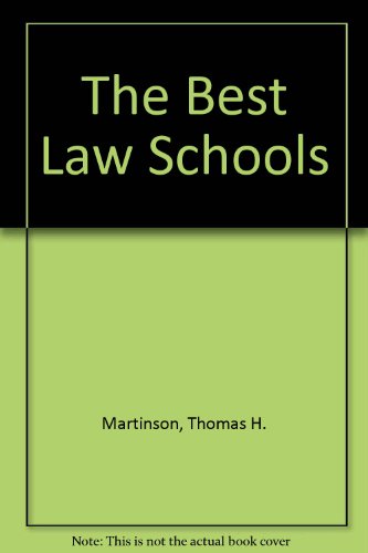 The Best Law Schools (9780671848583) by Thomas H. Martinson