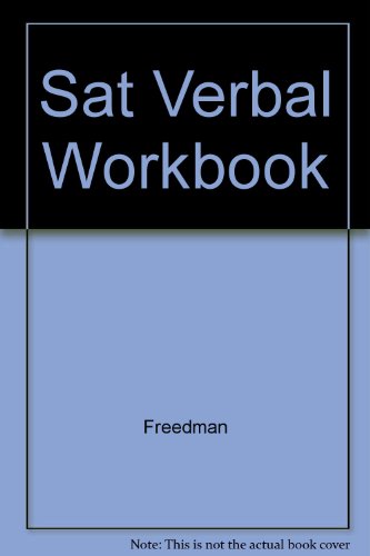 9780671864057: Sat Verbal Workbook