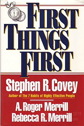 Stock image for First Things First for sale by Indiana Book Company