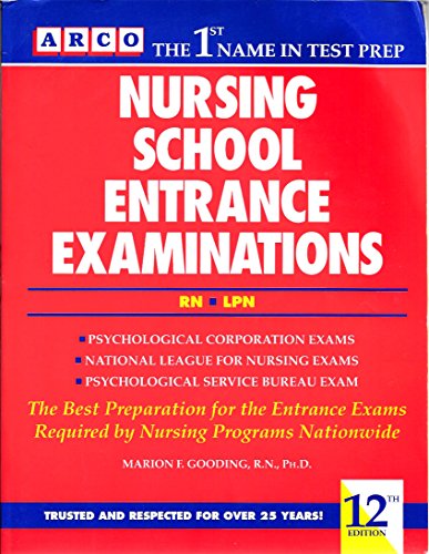 Stock image for Nursing School Entrance Examinations/Rn Lpn for sale by Front Cover Books