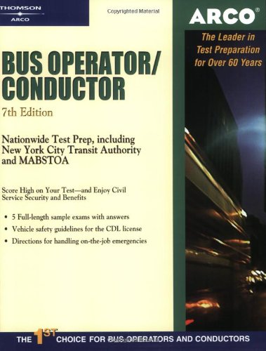 9780671871345: Bus Operator 7E (ARCO CIVIL SERVICE TEST TUTOR)