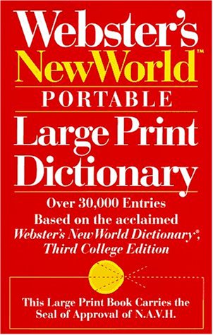 Imagen de archivo de Webster's New World Portable Large Print Dictionary a la venta por ThriftBooks-Phoenix