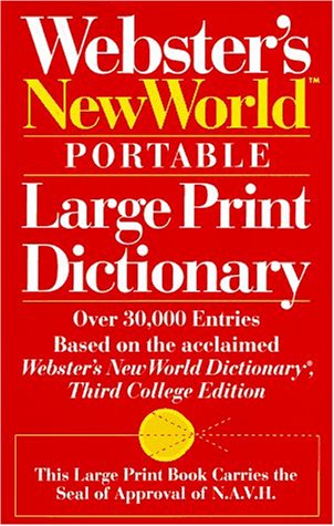Stock image for Webster's New World Portable Large Print Dictionary for sale by ThriftBooks-Phoenix