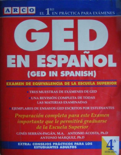 Imagen de archivo de Arco GED En Espanol: El Nuevo Examen de Equivalencia de La Escuela Superior a la venta por ThriftBooks-Dallas