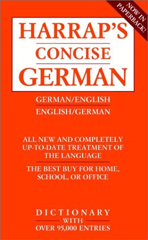 Imagen de archivo de Harrap's Concise English-German Dictionary/Harrap's Worterbuch Deutsch-Englisch a la venta por Books to Die For