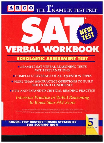 Sat Verbal Workbook (9780671888138) by WALTER JAMES MILLER