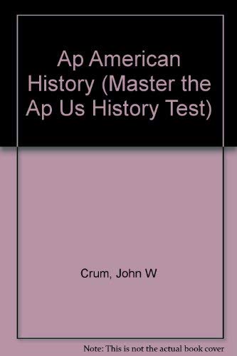 Stock image for Ap American History/Advanced Placement Examination (Master the Ap U.s. History Test) for sale by Half Price Books Inc.