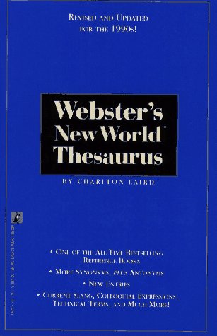 Beispielbild für Webster's new world Thesaurus : Third Edition zum Verkauf von Better World Books