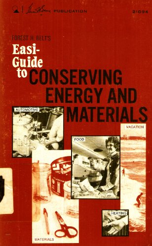 Beispielbild fr Easi-Guide to Conserving Energy and Material zum Verkauf von Sunnys Books