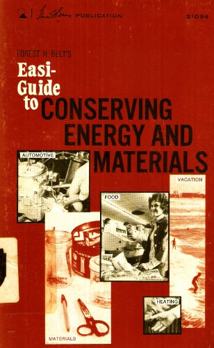 Imagen de archivo de Easi-Guide to Conserving Energy and Material a la venta por Sunnys Books