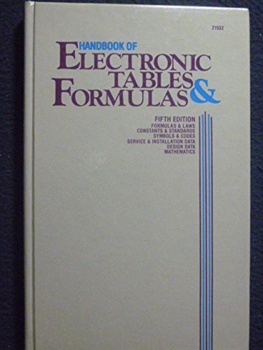 Beispielbild fr Handbook of Electronic Tables & Formulas zum Verkauf von Wonder Book