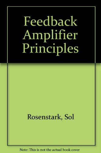 9780672225451: Feedback Amplifier Principles