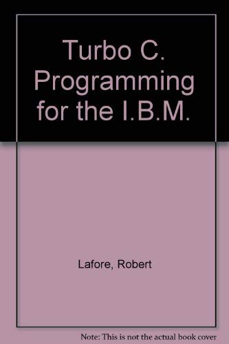 9780672226144: Turbo C. Programming for the I.B.M.