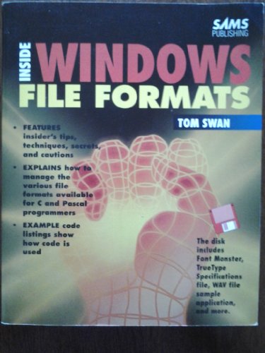 Stock image for Inside Windows File Formats for sale by ThriftBooks-Dallas