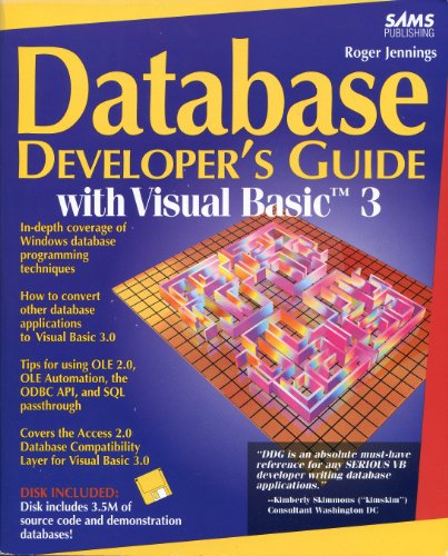 Beispielbild fr Database Developer's Guide With Visual Basic 3/Book and Disk zum Verkauf von HPB-Red