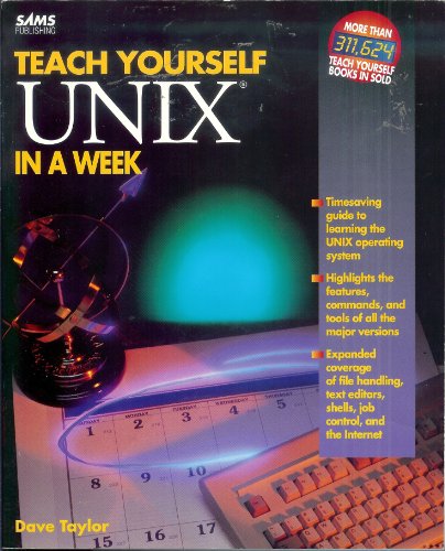 Beispielbild fr Teach Yourself UNIX in a Week zum Verkauf von Better World Books