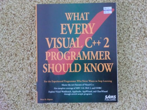 9780672304934: What Every Visual C++ Programmer Should Know