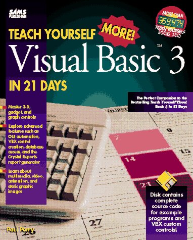 9780672304958: Teach Yourself More Visual Basic 3 in 21 Days/Book and Disk