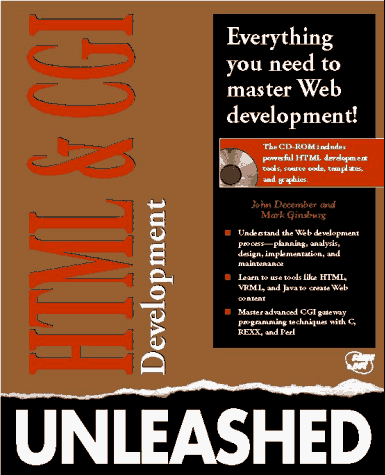 9780672307454: Html and Cgi Unleashed/Book and Cd-Rom